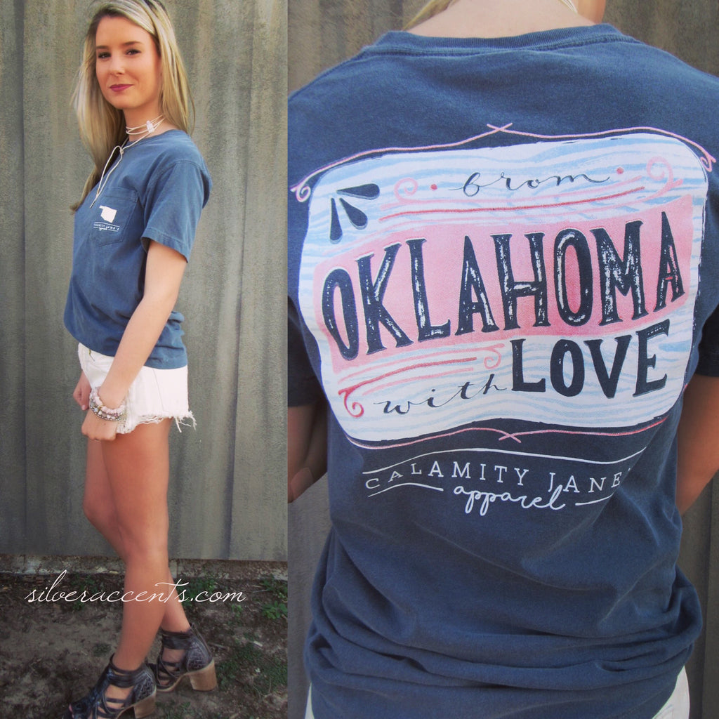 FROM OK WITH LOVE Comfort Colors POSTCARD Tee