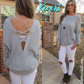 REGENT CrossOver StrappyBack Knit Top