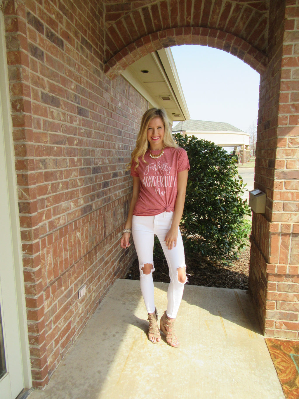 FEARFULLY & WONDERFULLY MADE ScoopNeck TriBlend Tee Top