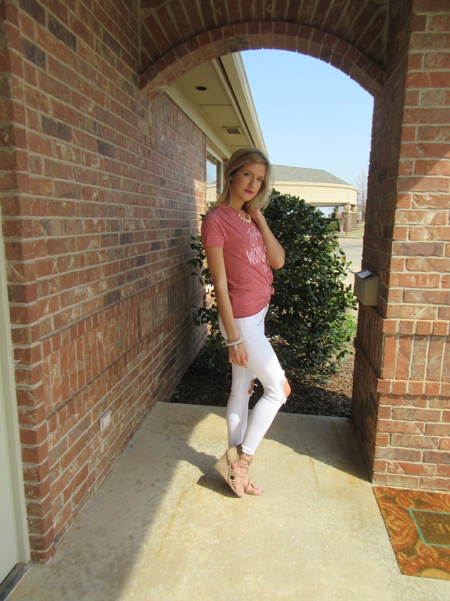 FEARFULLY & WONDERFULLY MADE ScoopNeck TriBlend Tee Top