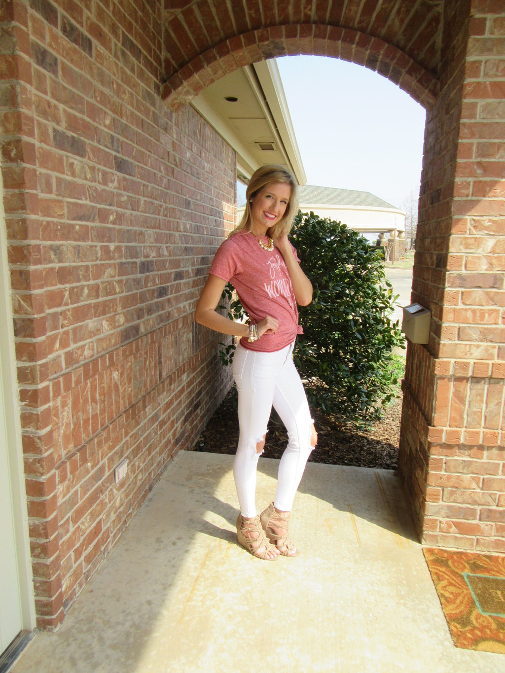 FEARFULLY & WONDERFULLY MADE ScoopNeck TriBlend Tee Top