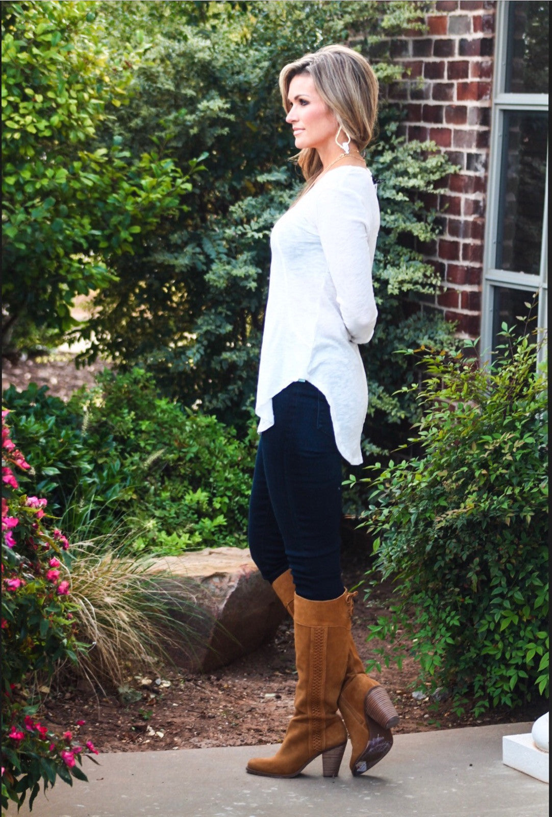 BOBI Slub Jersey TRUE GRIT RawSeam ScoopHem Top