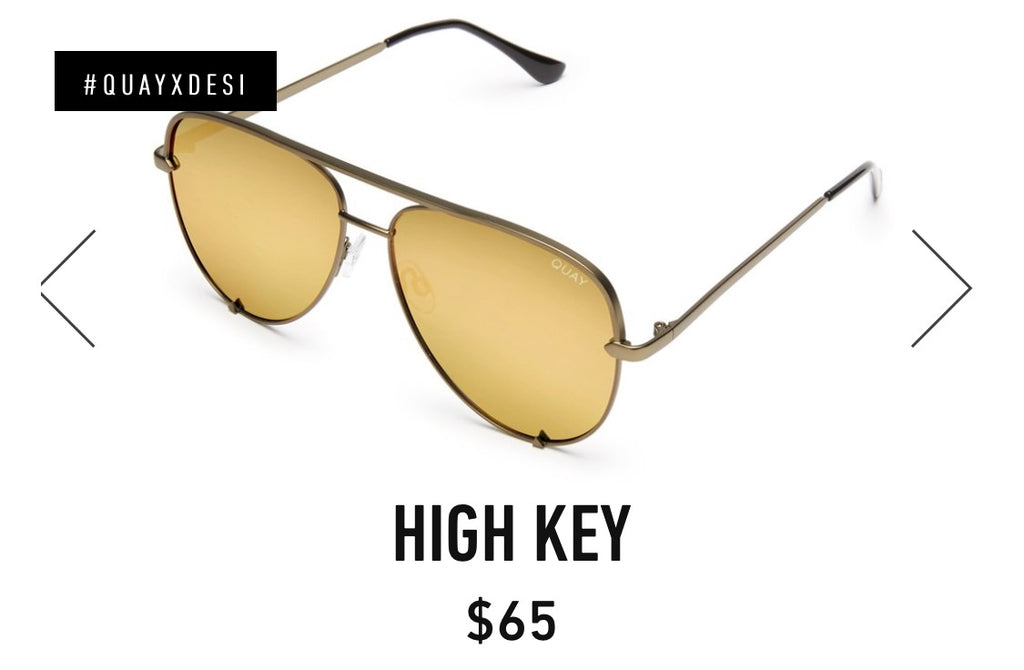 Quay High Key Aviator Sunglasses