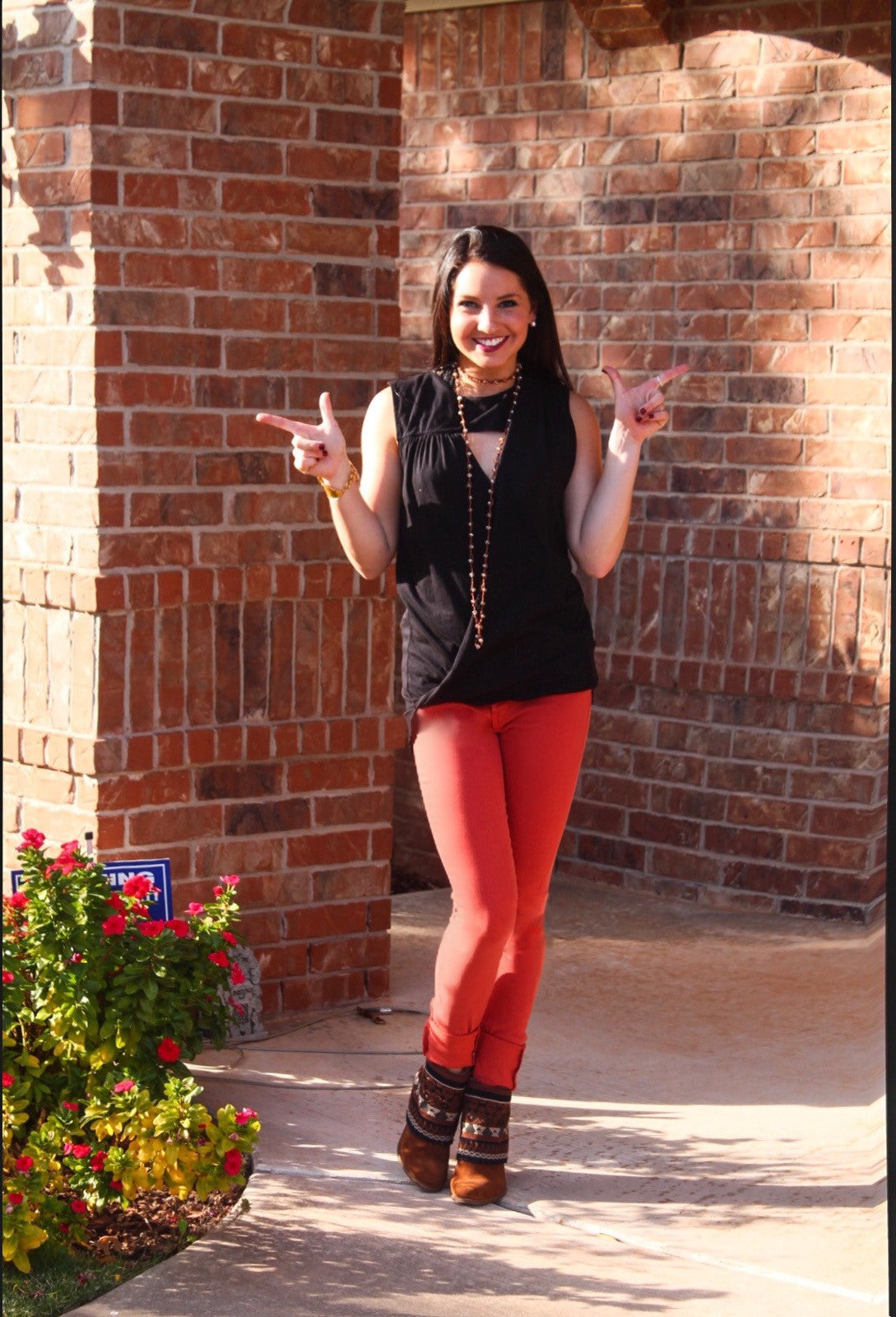 BOBI Jersey PETRA Cutout  Surplice Crossover HiLo Top