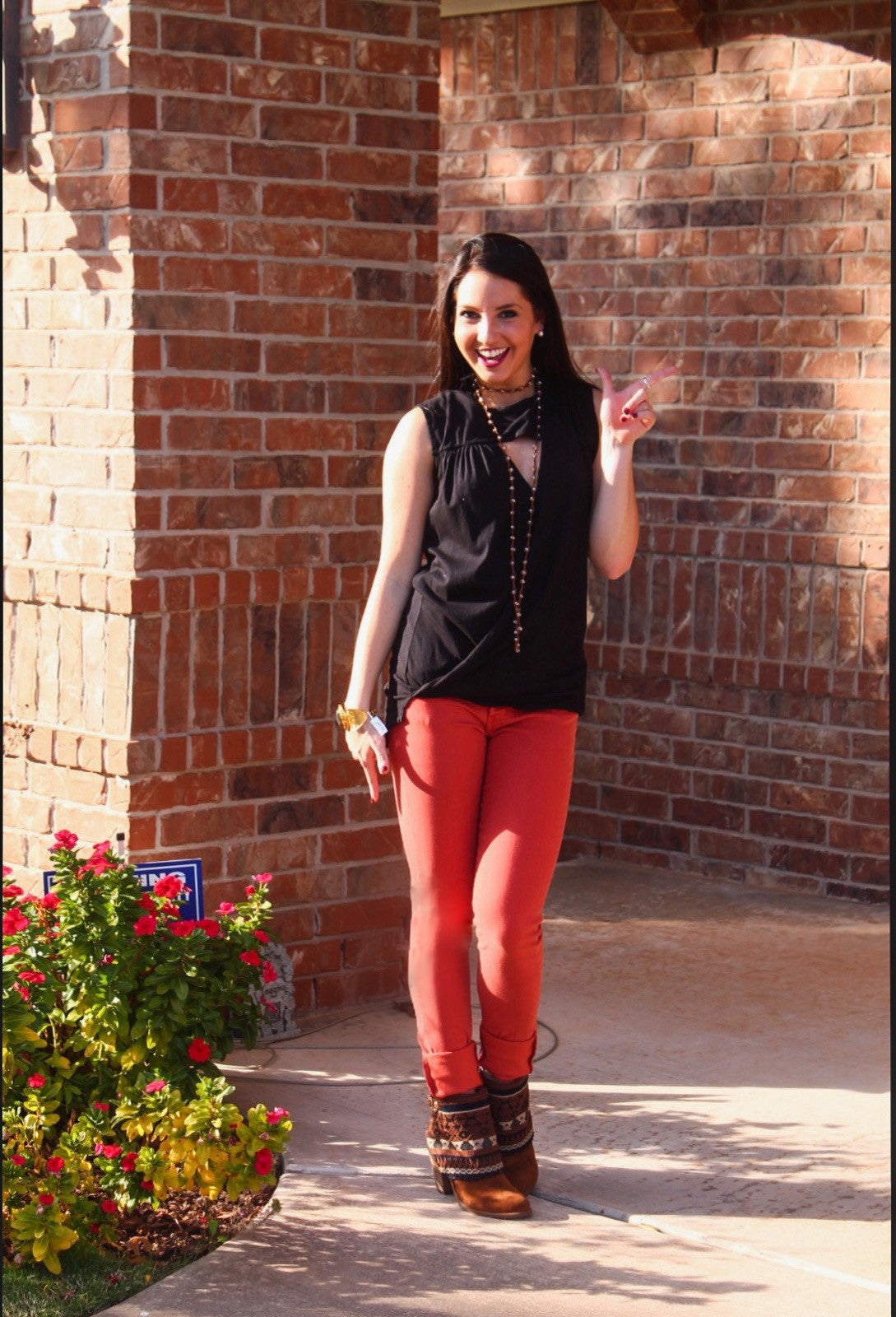 BOBI Jersey PETRA Cutout  Surplice Crossover HiLo Top