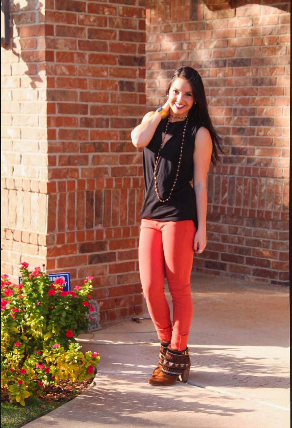 BOBI Jersey PETRA Cutout  Surplice Crossover HiLo Top