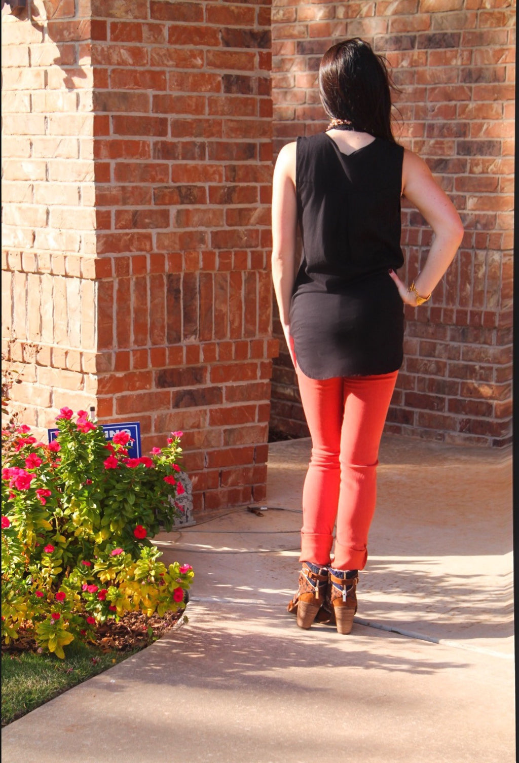 BOBI Jersey PETRA Cutout  Surplice Crossover HiLo Top