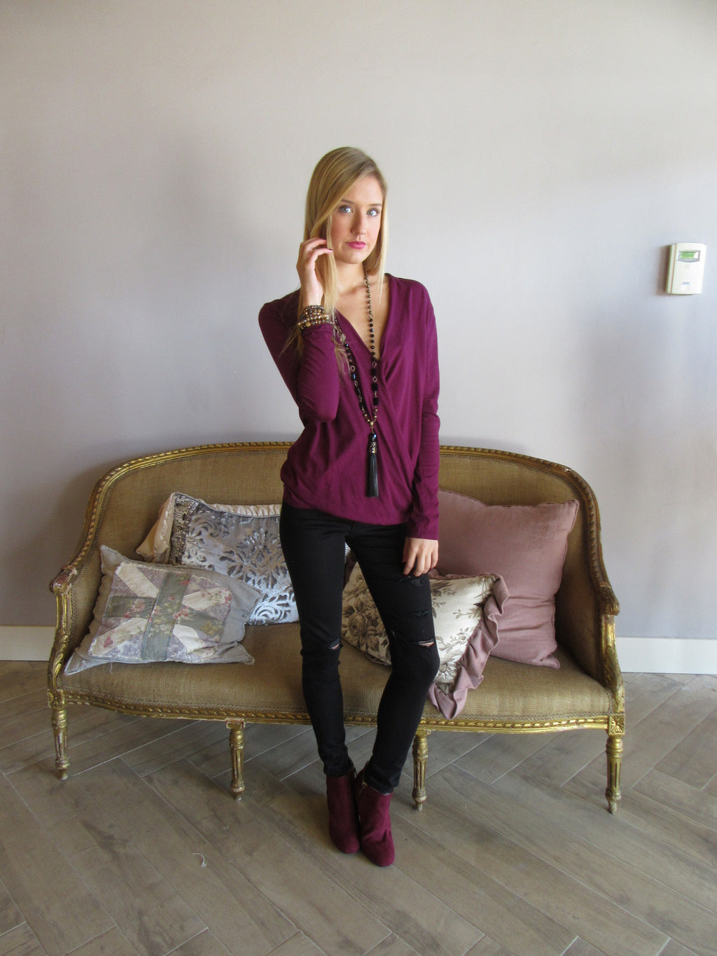 BOBI Jersey SEND ME Crossover Surplus Top