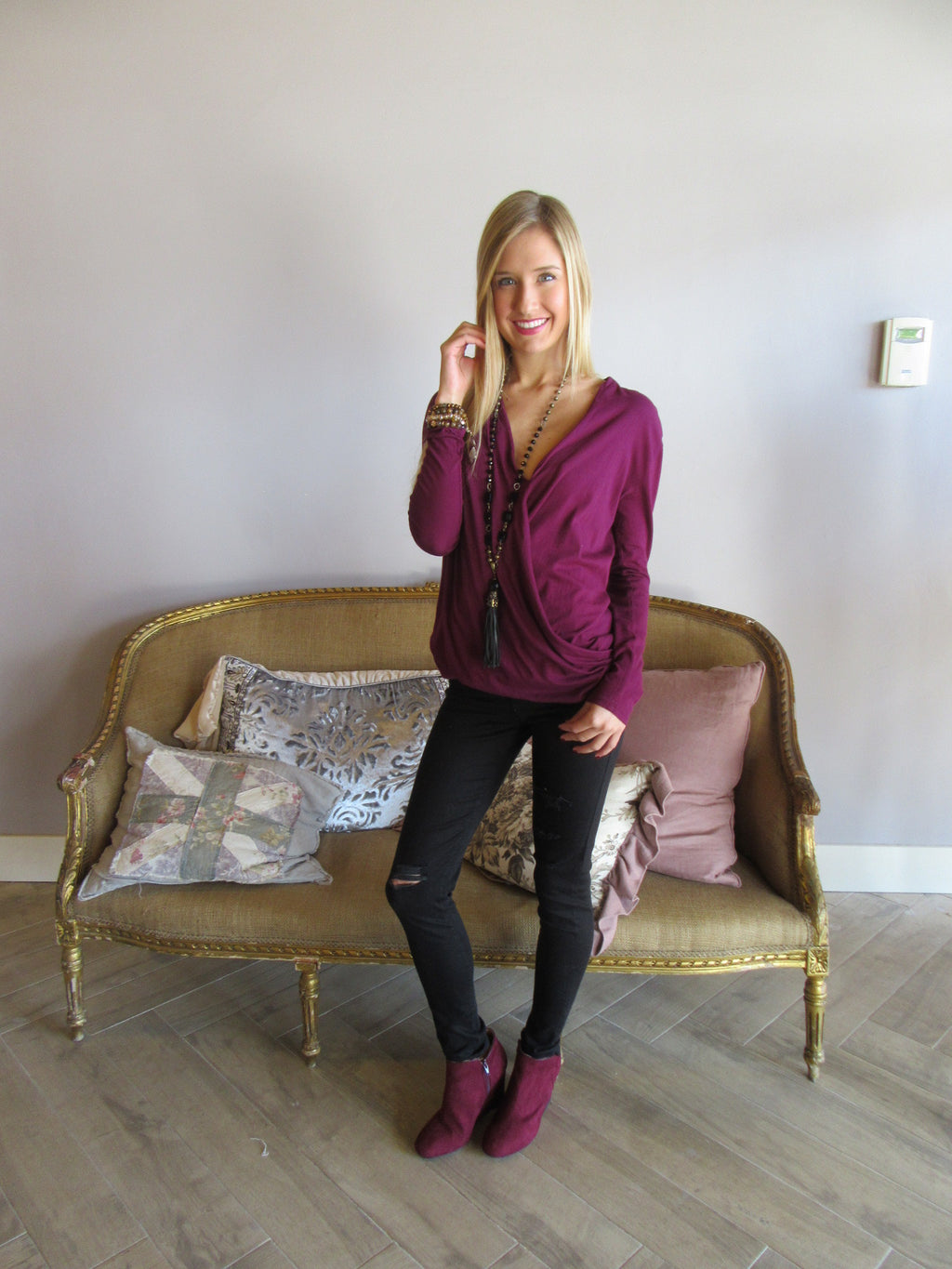 BOBI Jersey SEND ME Crossover Surplus Top