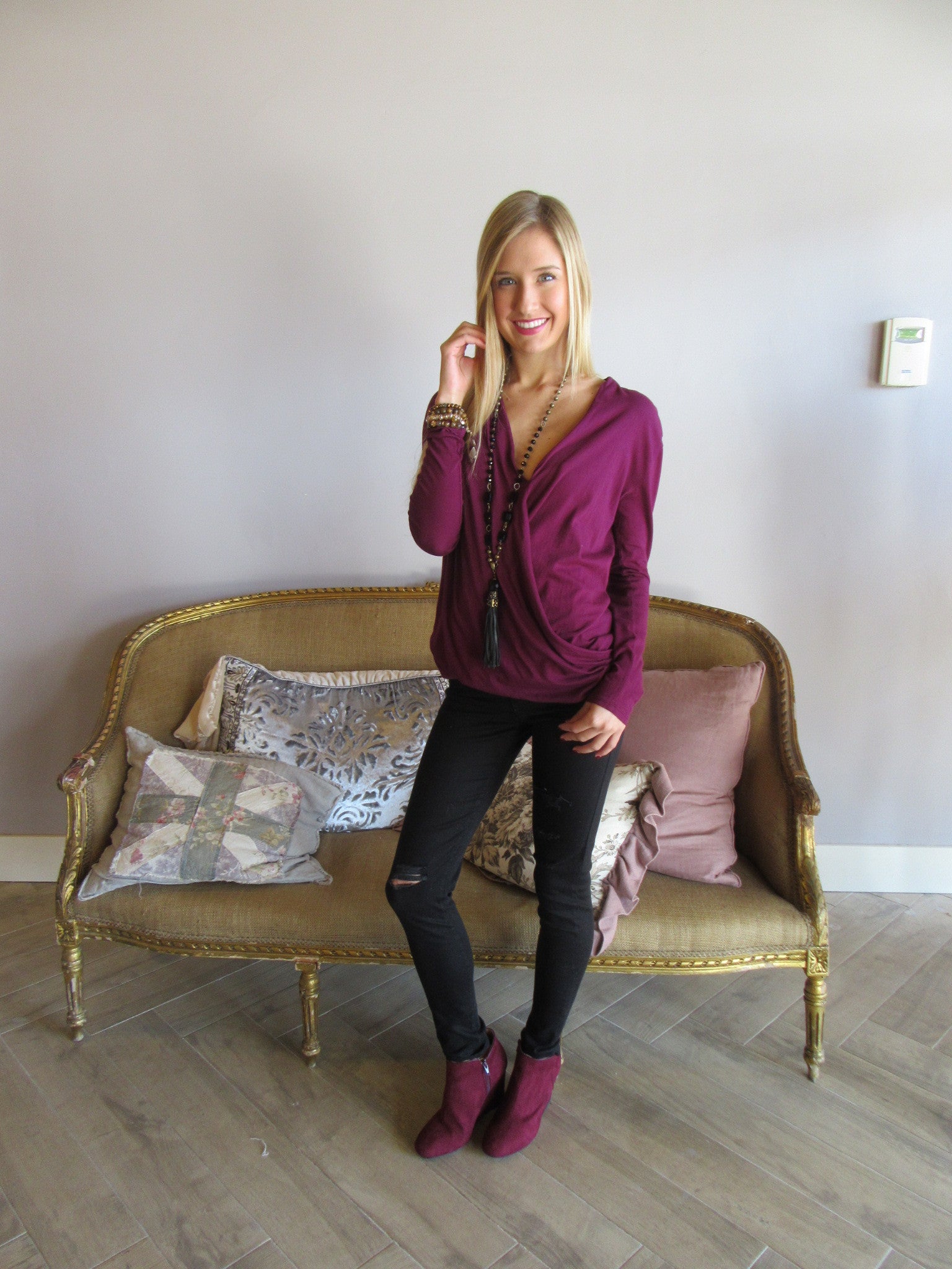 BOBI Jersey SEND ME Crossover Surplus Top