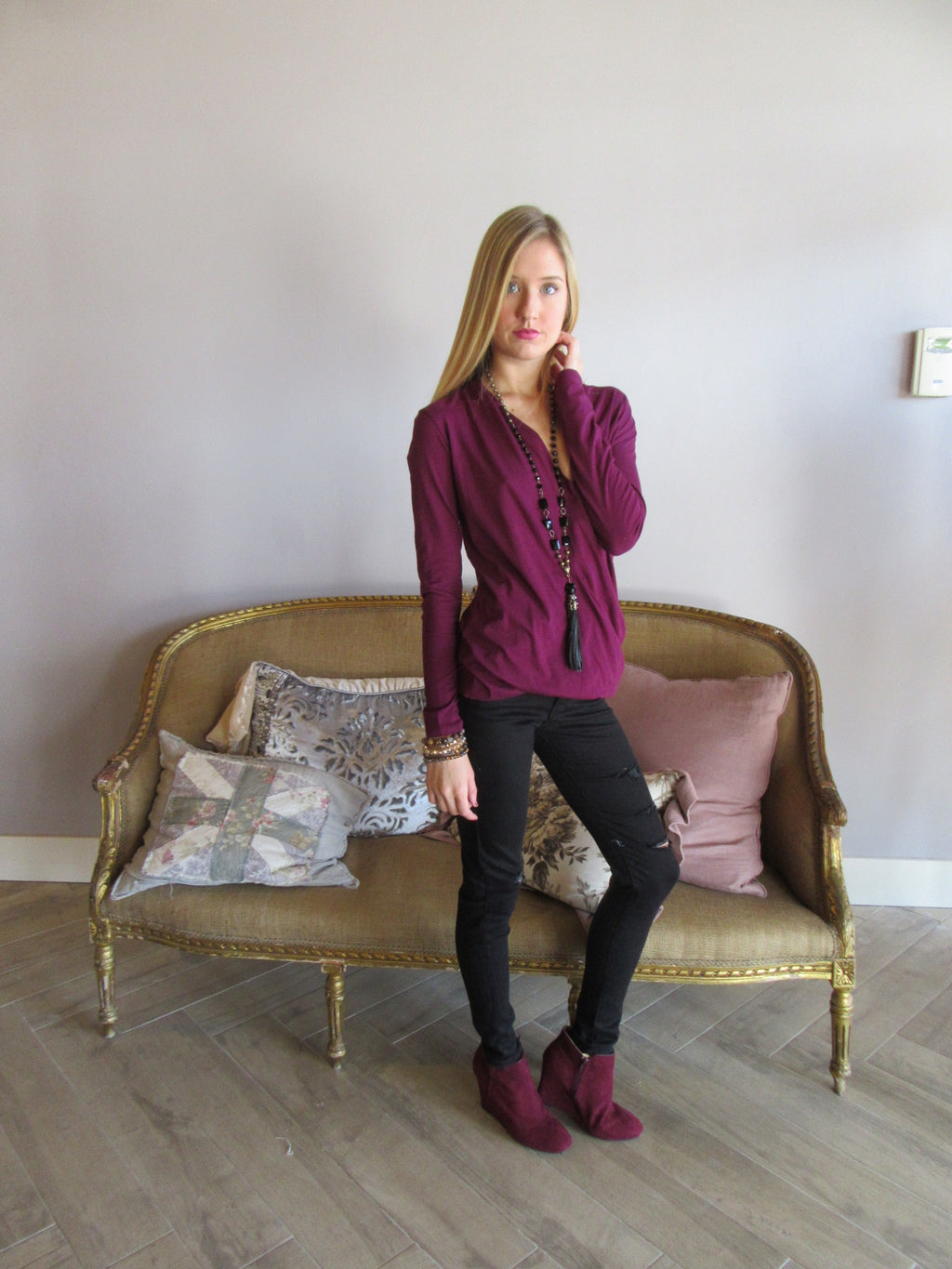 BOBI Jersey SEND ME Crossover Surplus Top