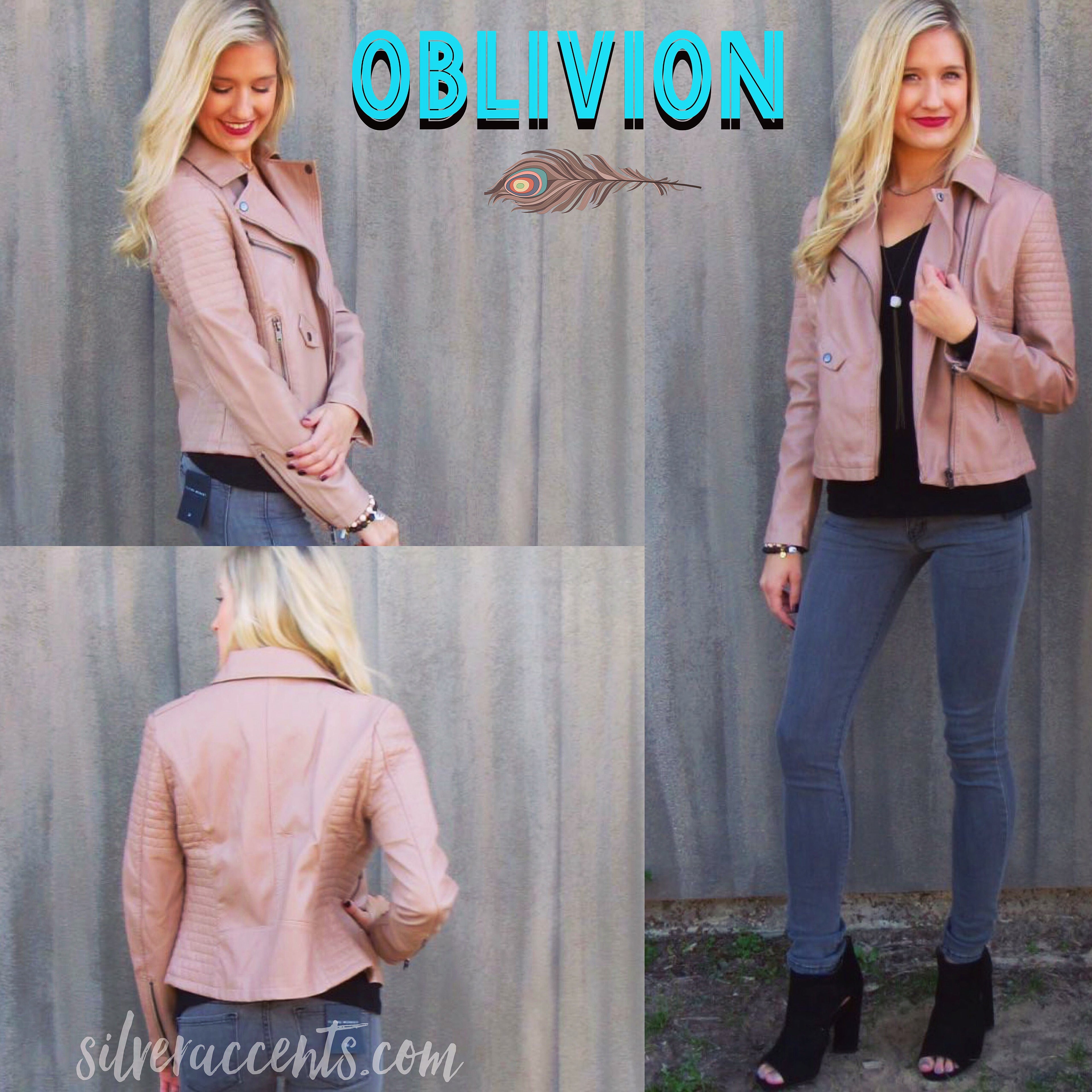 OBLIVION Vegan Leather ZipSleeve Moto Jacket
