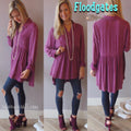 FLOODGATES MineralWash ButtonDown Babydoll Collared Top