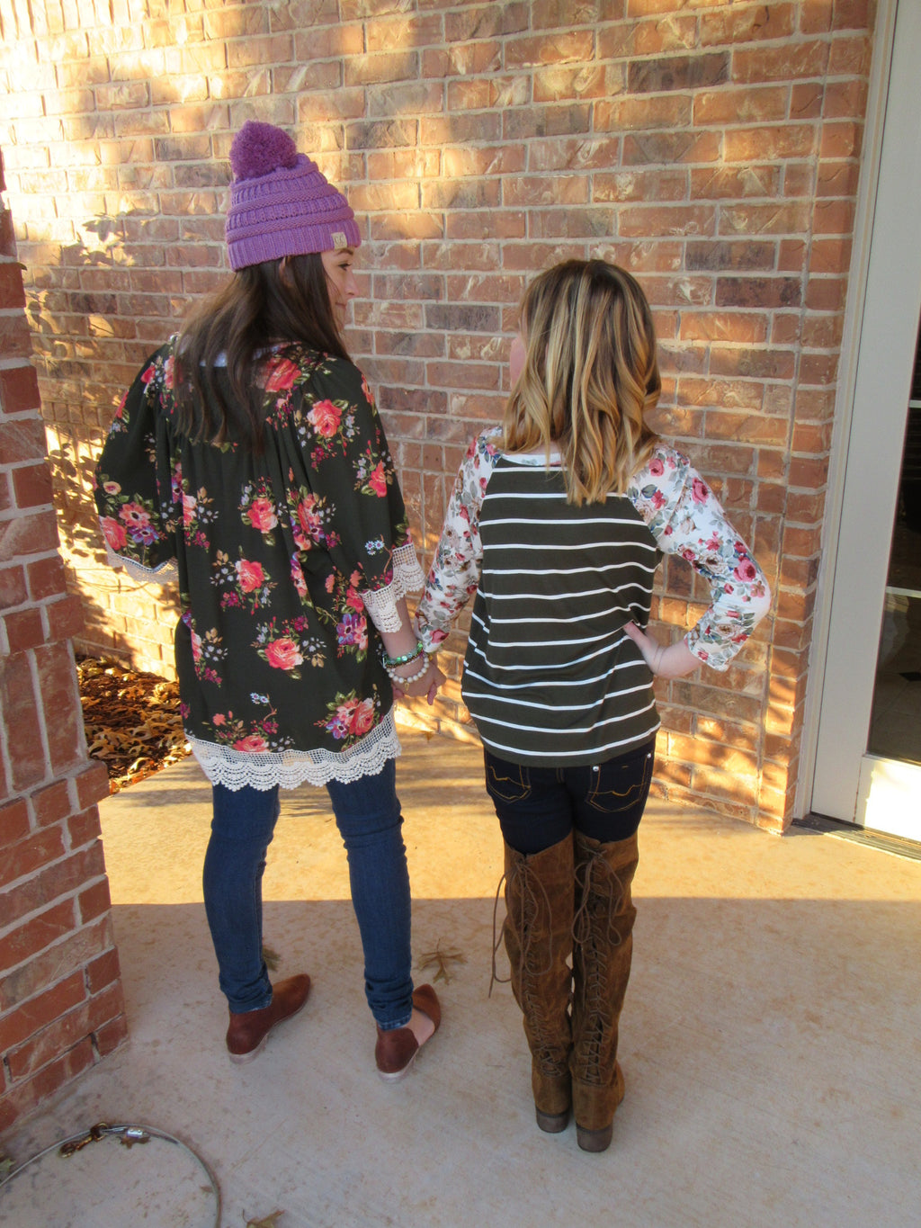 MON AMOUR Girls Floral/Stripe MixPrint Pocket Tee Top