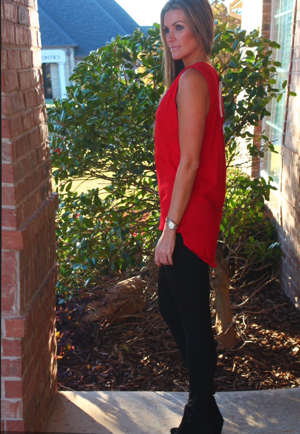 BOBI Jersey PETRA Cutout  Surplice Crossover HiLo Top