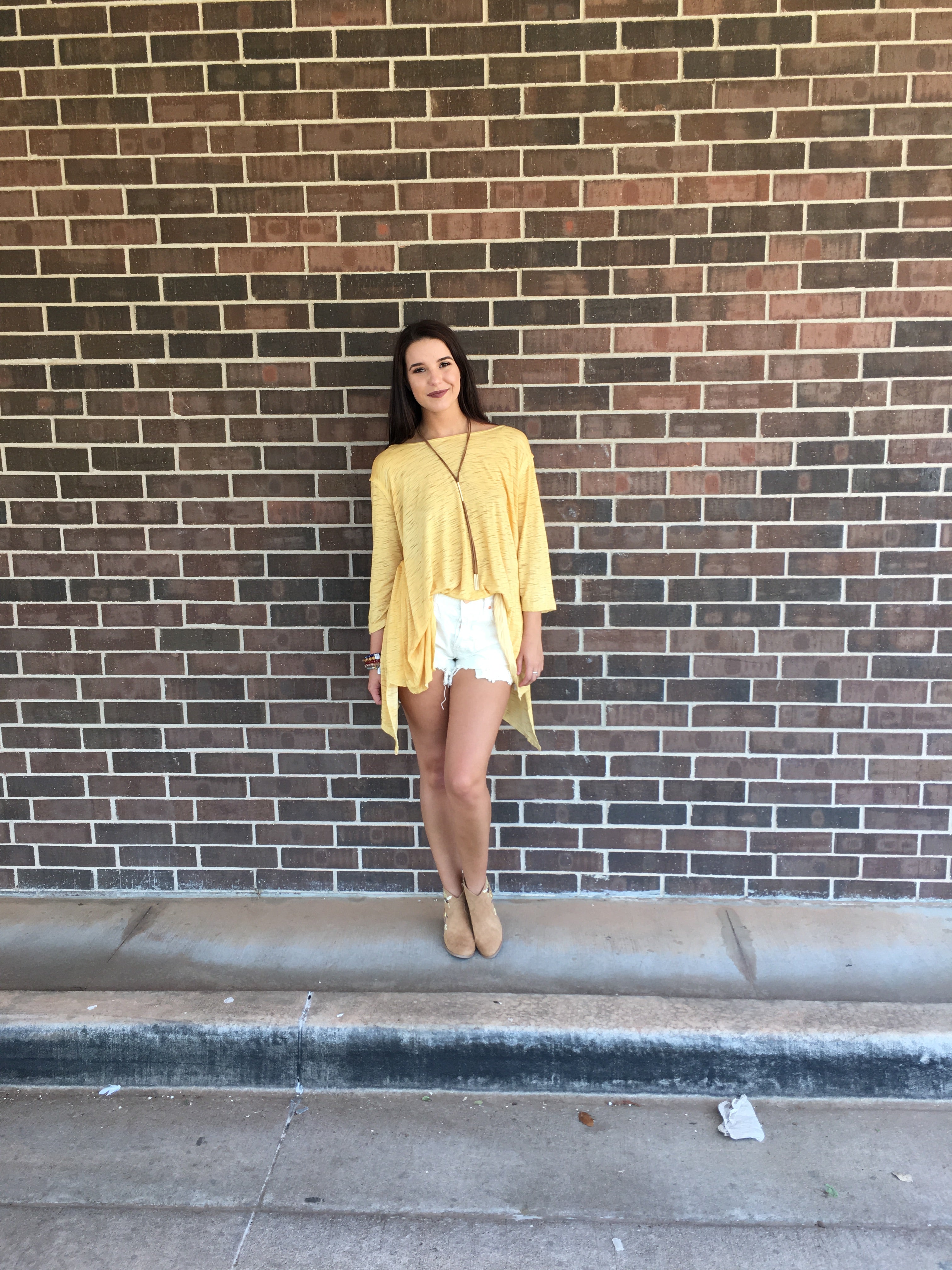 RAMPAGE Slub Jersey StrappyBack HiLo Top