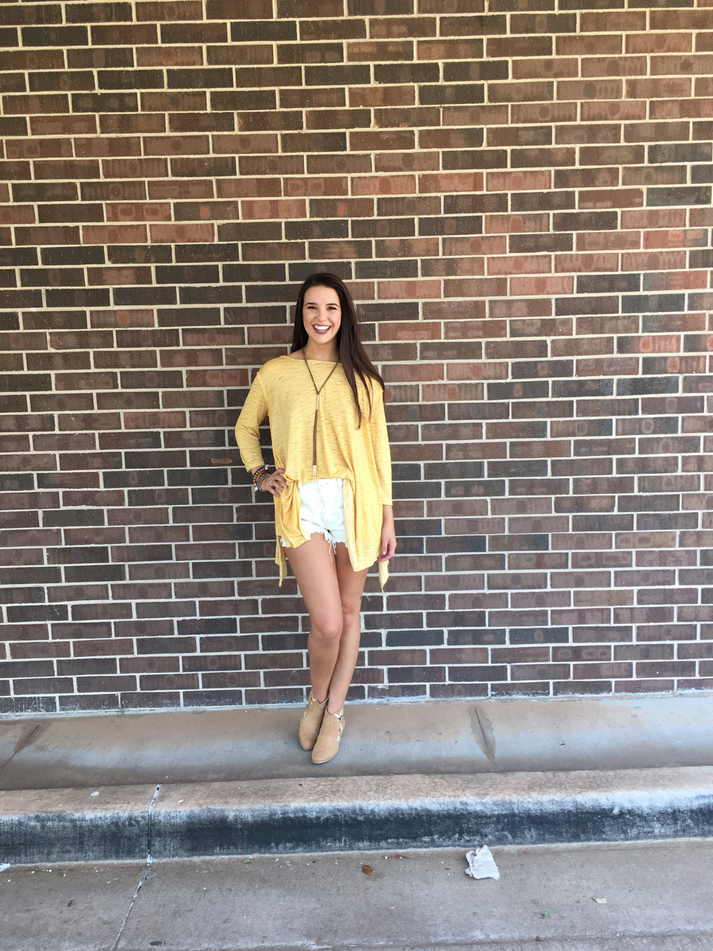 RAMPAGE Slub Jersey StrappyBack HiLo Top