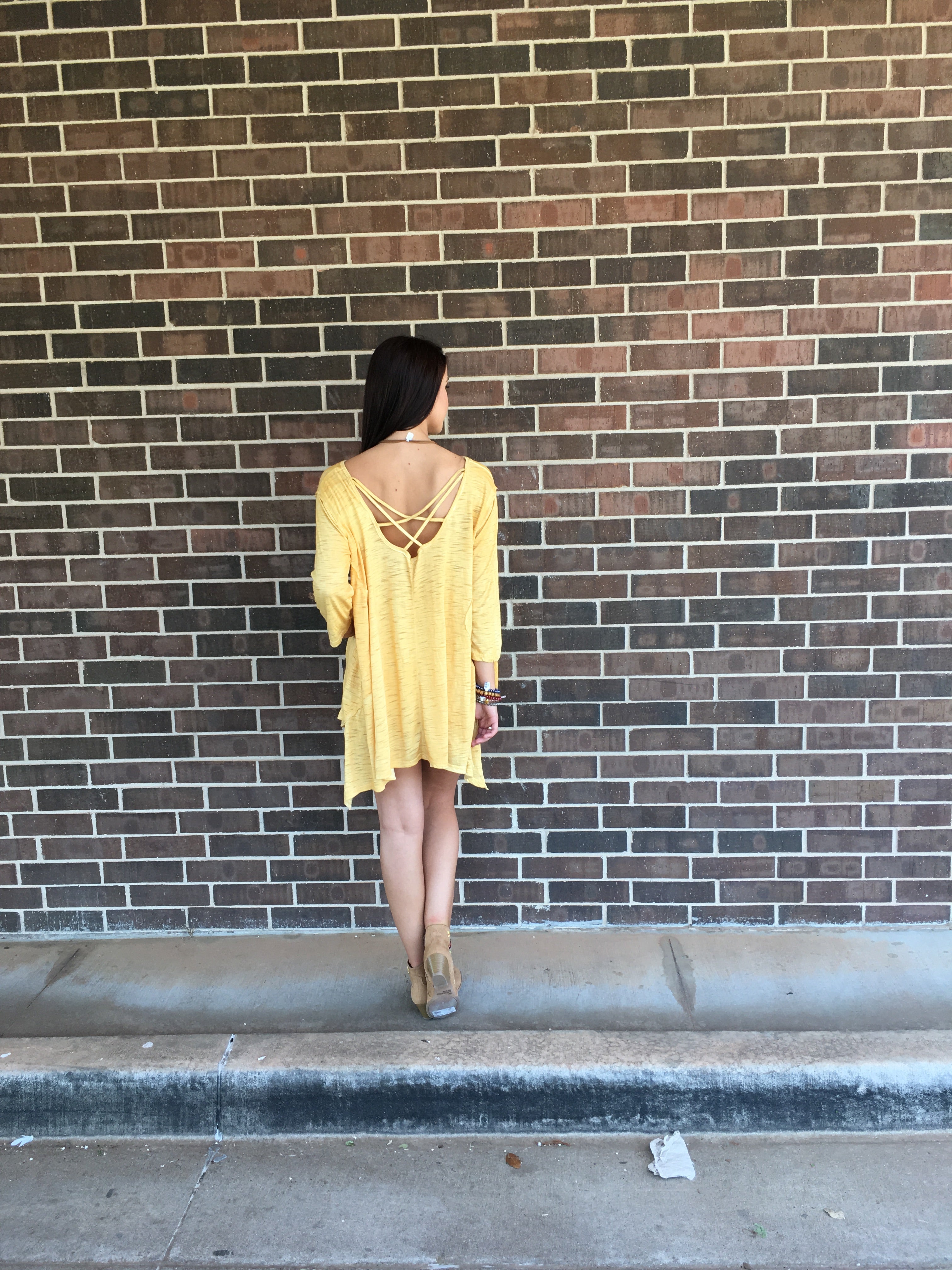 RAMPAGE Slub Jersey StrappyBack HiLo Top