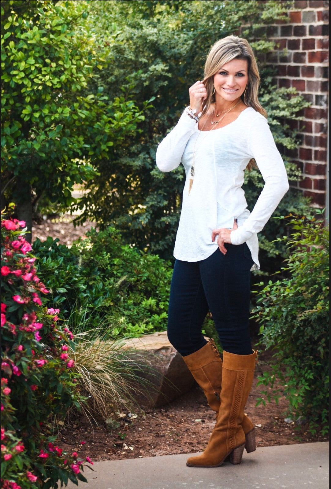 BOBI Slub Jersey TRUE GRIT RawSeam ScoopHem Top