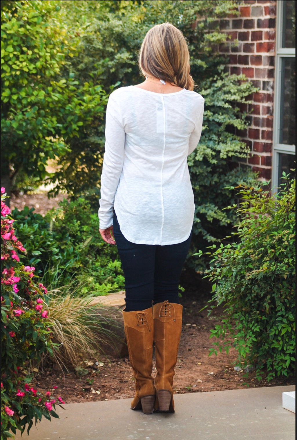 BOBI Slub Jersey TRUE GRIT RawSeam ScoopHem Top