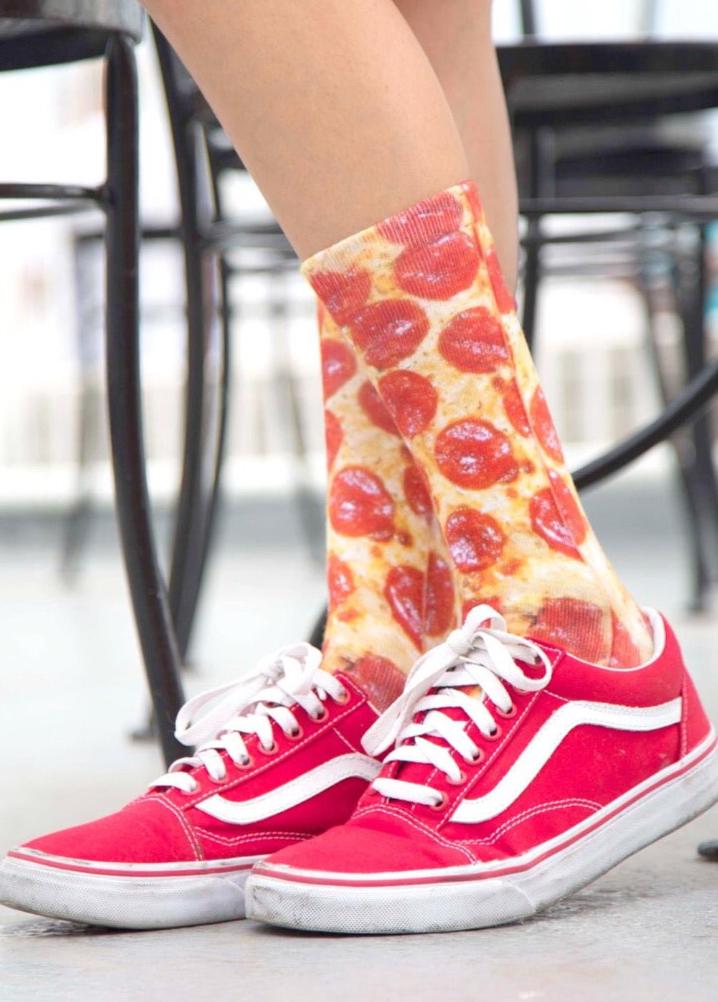 LIVING ROYAL Multi PIZZA Crew Socks