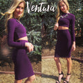 VENTURA 2pc Crop Top/Pencil Skirt Set