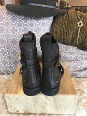 FREE PEOPLE Black OUTSIDERS Moto Boot Shoes