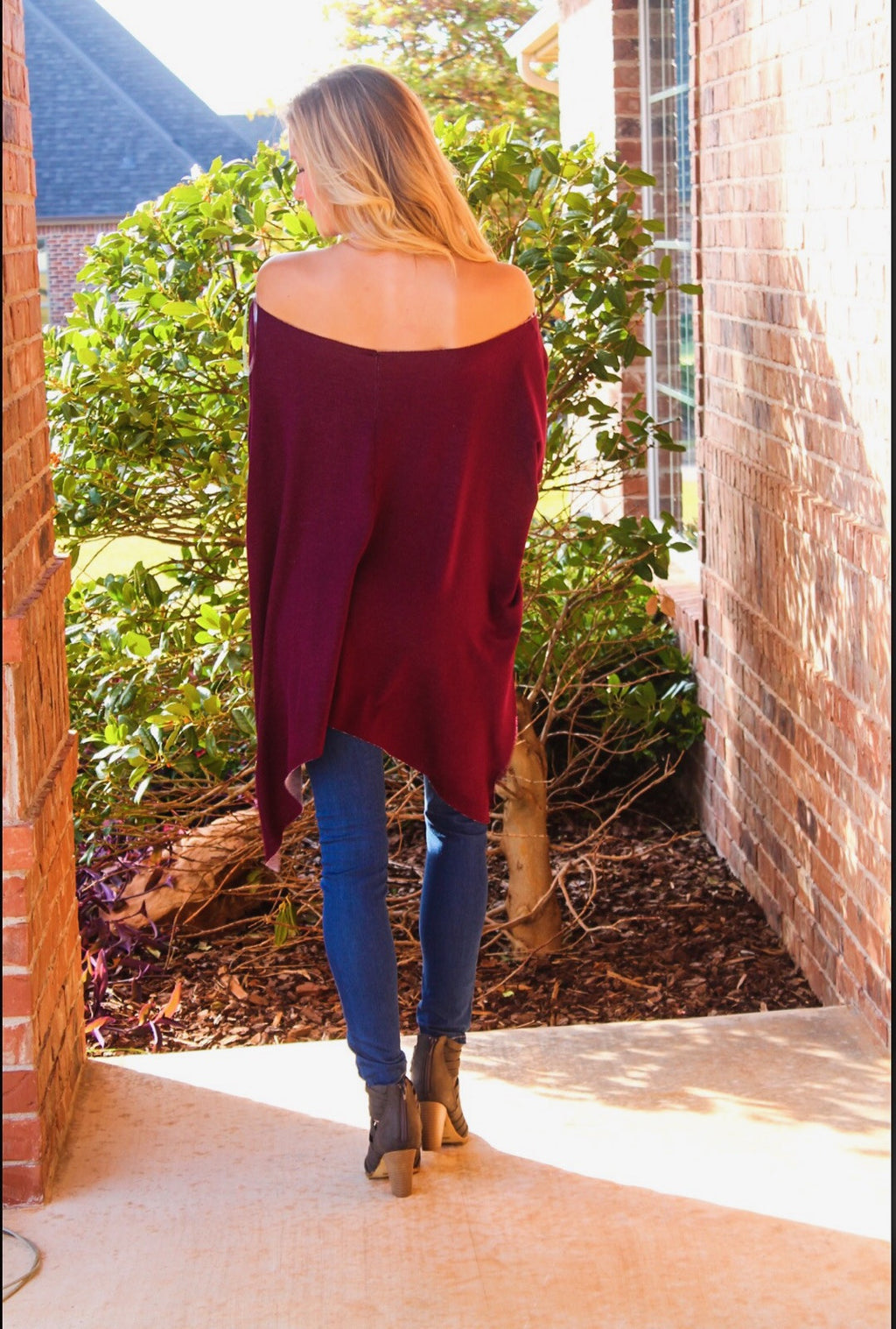 DELOZIER Super Soft Terry Asymmetric Tunic Top