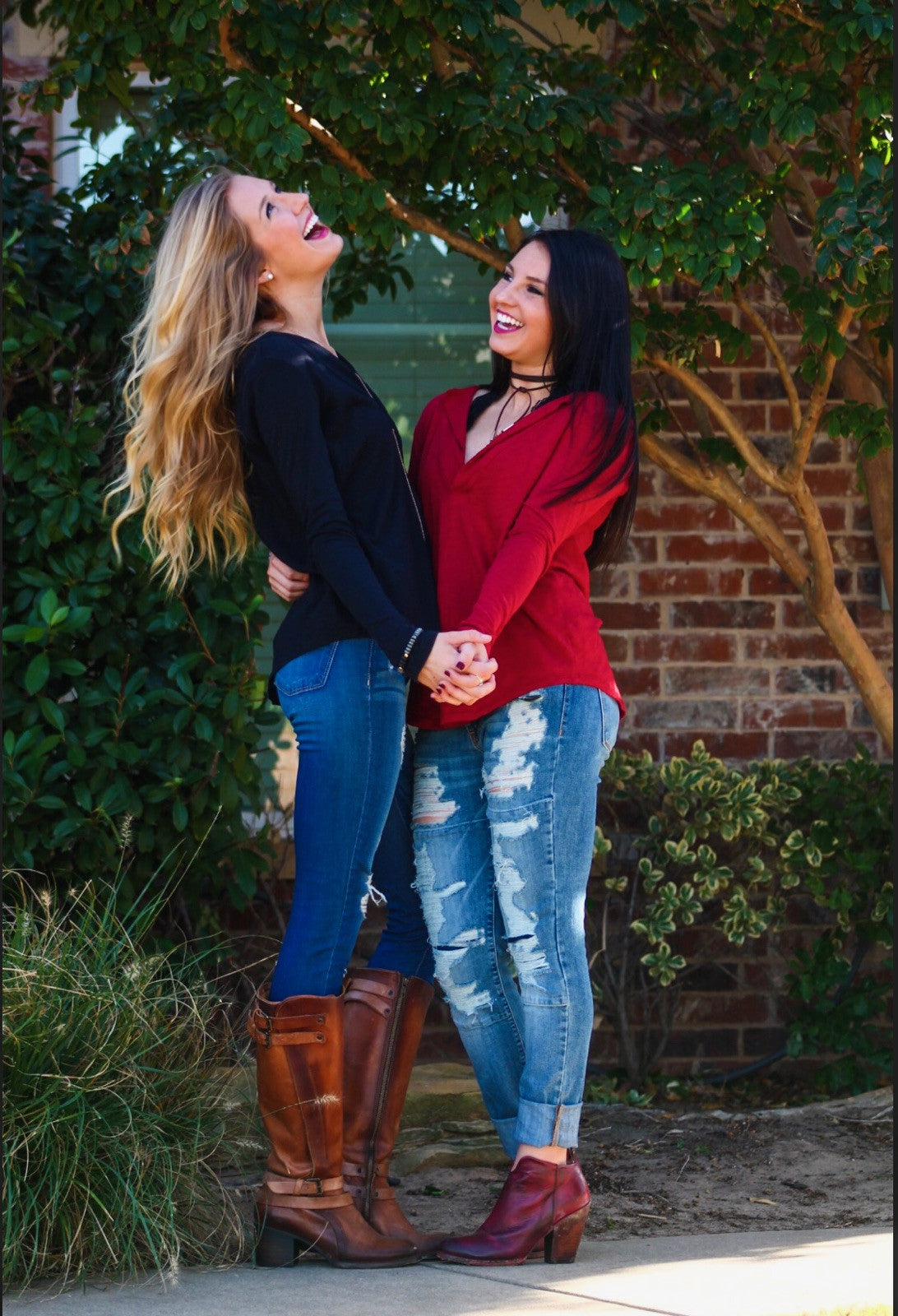 BOBI Slub Jersey CALI Henley LongSleeve Top