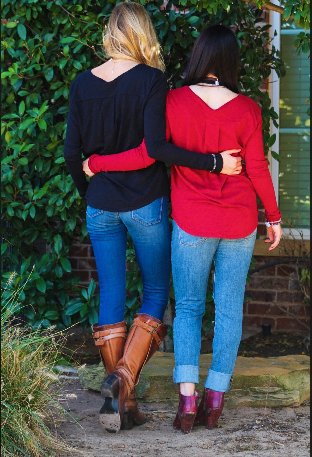 BOBI Slub Jersey CALI Henley LongSleeve Top