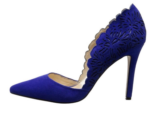 JESSICA SIMPSON Lasercut CASSEL Scalloped Pump Shoe