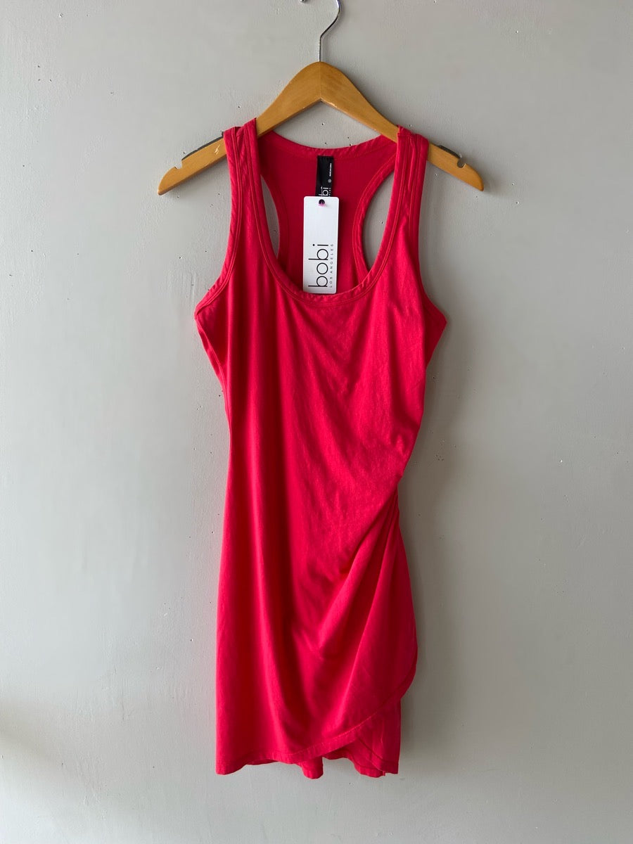 BOBI Lightweight EMPIRE SideRouche Jersey Dress