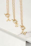 RAVEN Toggle Initial Necklace- DOORBUSTER