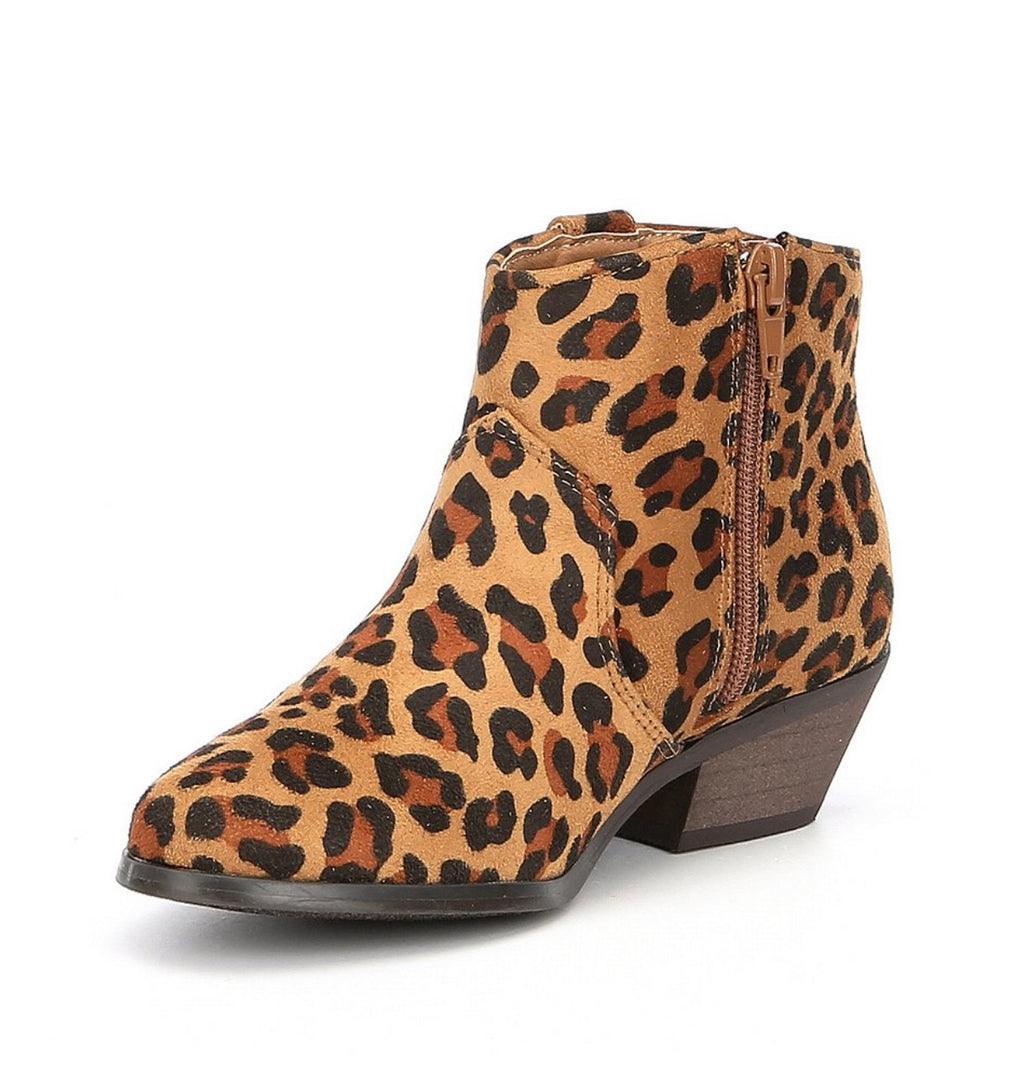 VERY VOLATILE Leopard LOVESICK Fringe Block Heel Bootie
