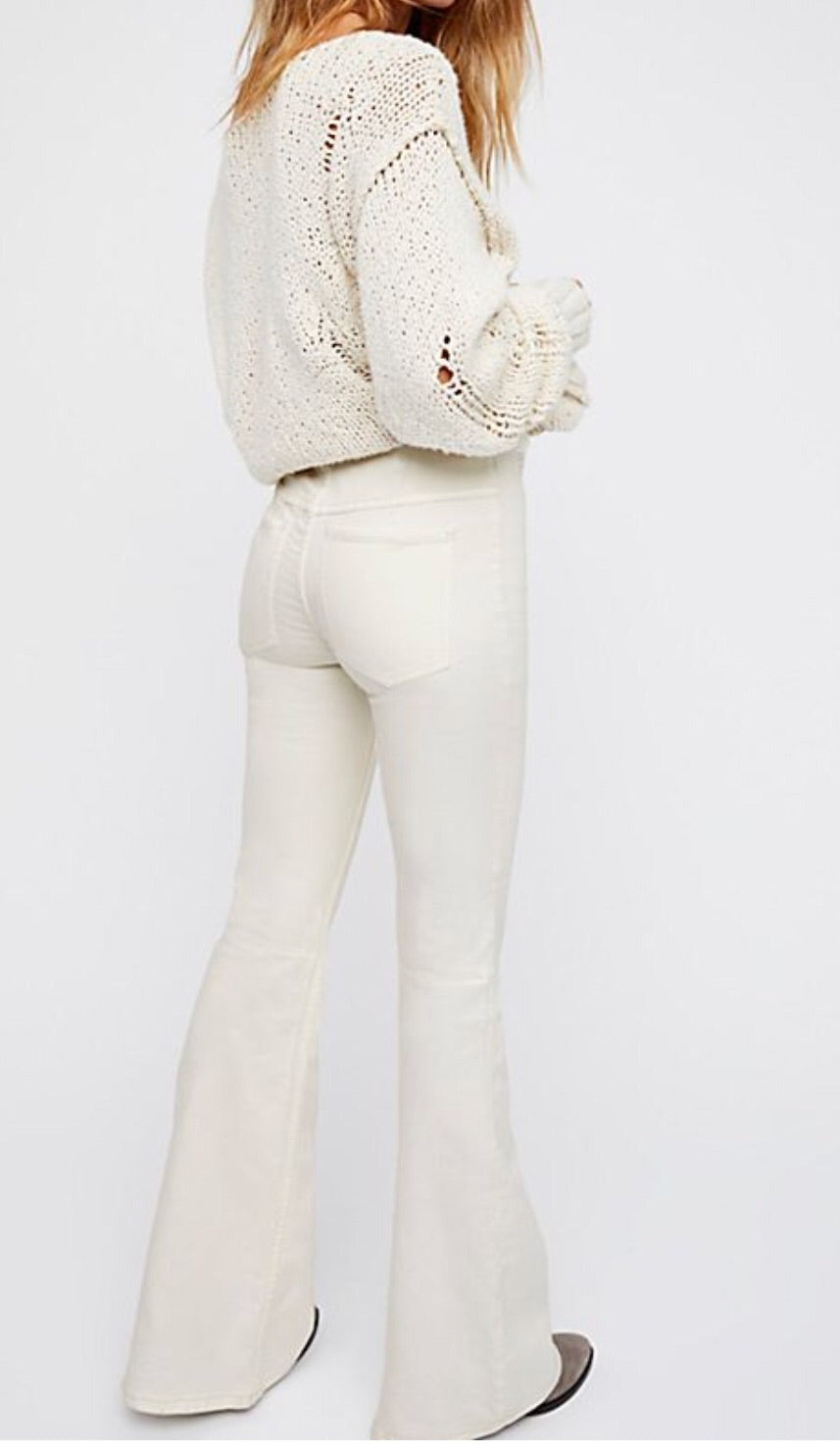 FREE PEOPLE Stretch PENNY Pullon Flare Jeans