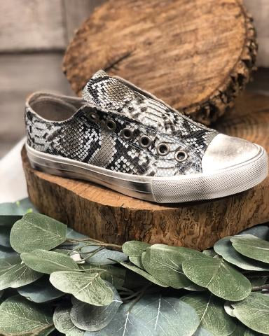 NAUGHTY MONKEY Python WILDLIFE Vintage Distressed Sneaker Shoe