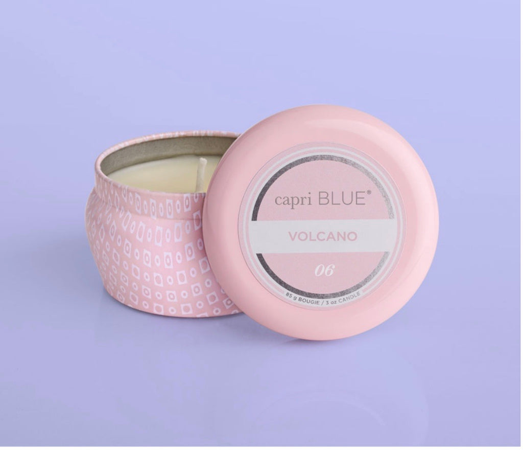 CAPRI BLUE 3oz. VOLCANO Mini Tin Candle