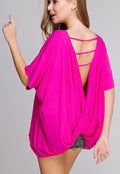 SIERRA Twist StrappyBack Slouchy SuperSoft Jersey Top