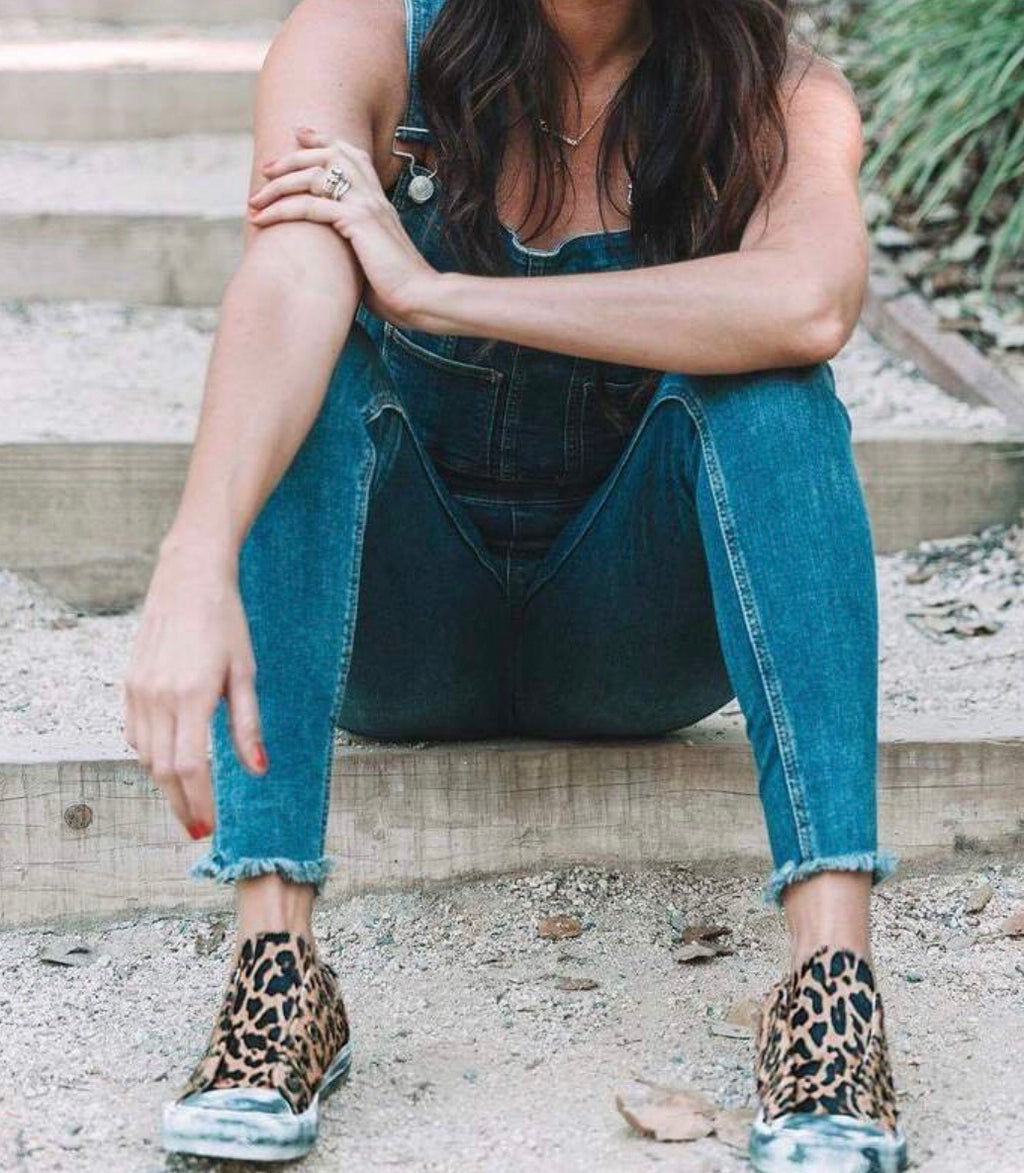 NAUGHTY MONKEY Vintage Distressed SHALOMAR Ponyhair Sneaker Shoe