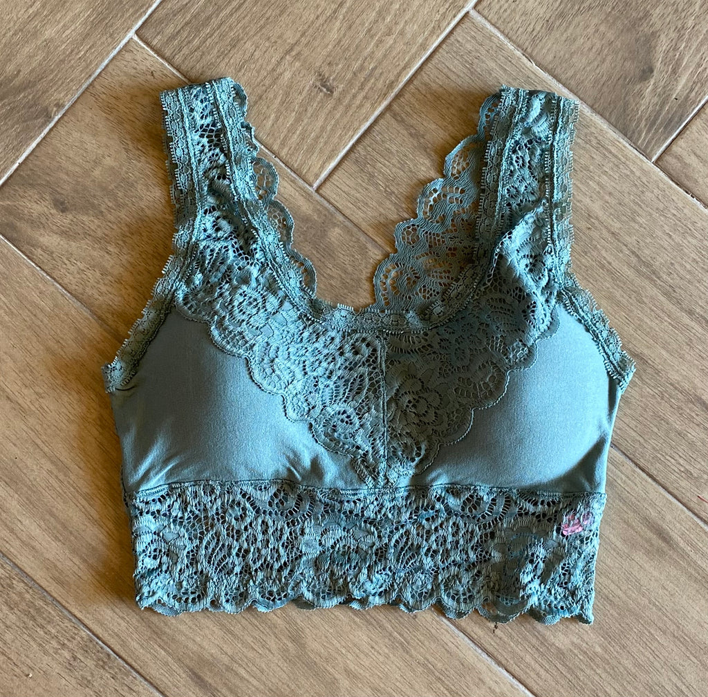 VITAL Lace Trim/Back Bralette