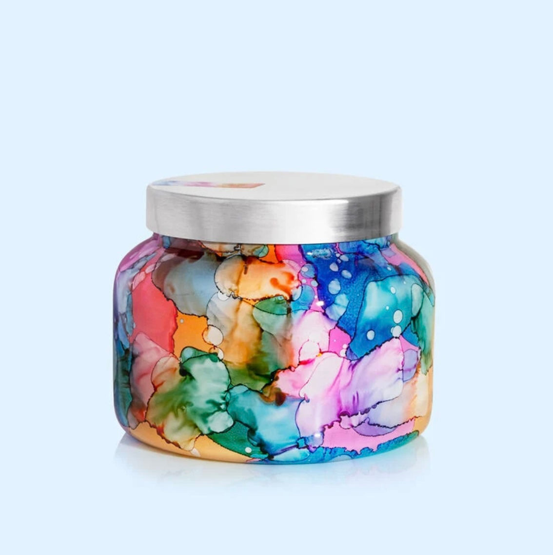 CAPRI BLUE Volcano RAINBOW JUMBO Candle