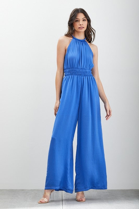 HighNeck REESE Sleeveless Wide-leg Jumpsuit