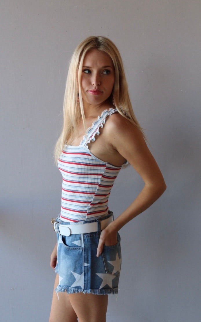 Toast INDEPENDENCE StarPrint Cutoff Shorts