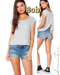 *BOBI LtWt Jersey BOUNTY BackDetail Tee Top
