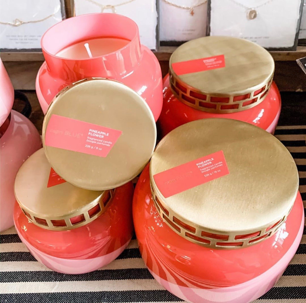 CAPRI BLUE 19oz. DUAL TONE Signature Jar Candle