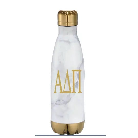 SS Sorority 17 oz. MARBLE Copper Vacuum Insulated Greek Chic Water Bottle