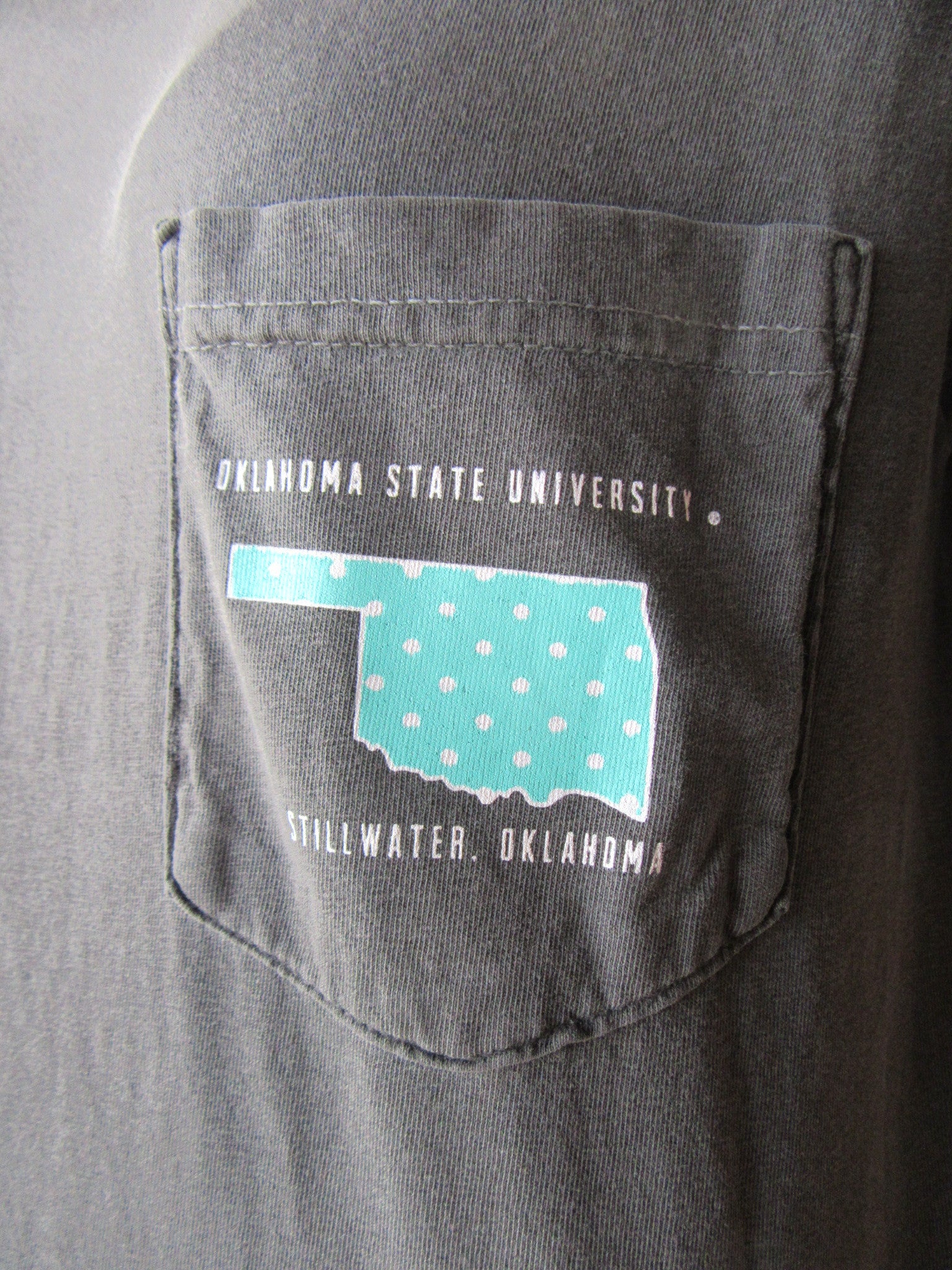 OSU Teal Floral Logo Comfort Colors Short Sleeve Tee Top