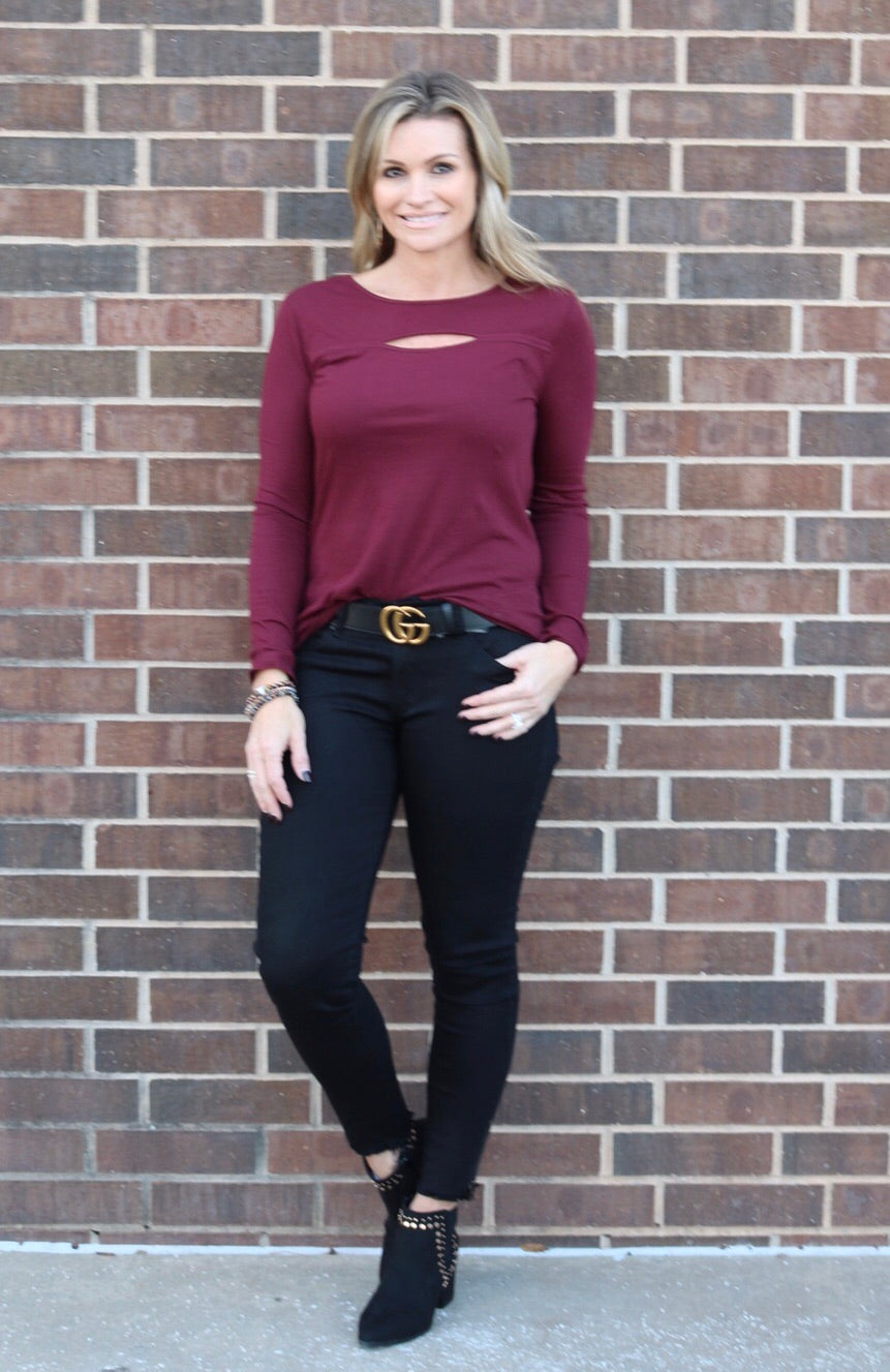 BOBI Lightweight Jersey CROSSFIRE Keyhole Top