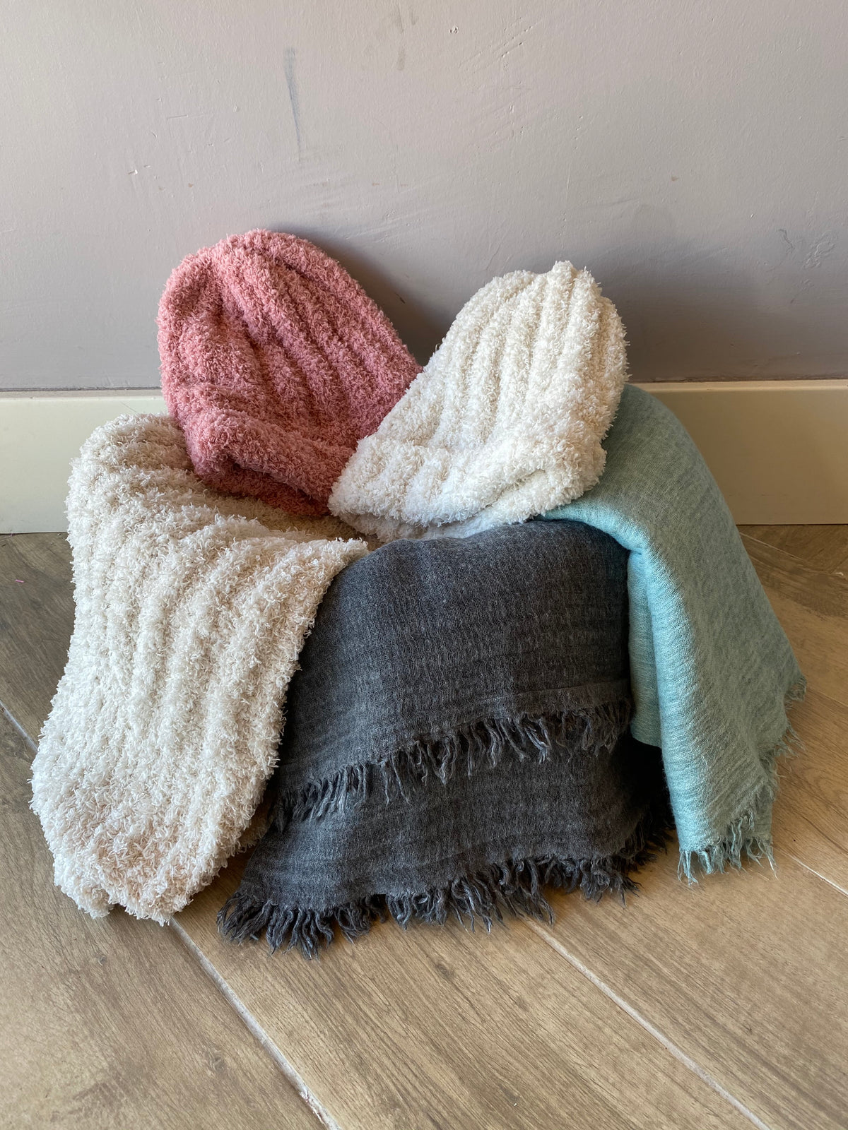 FREE PEOPLE RibKnit CLOUD Blanket Scarf