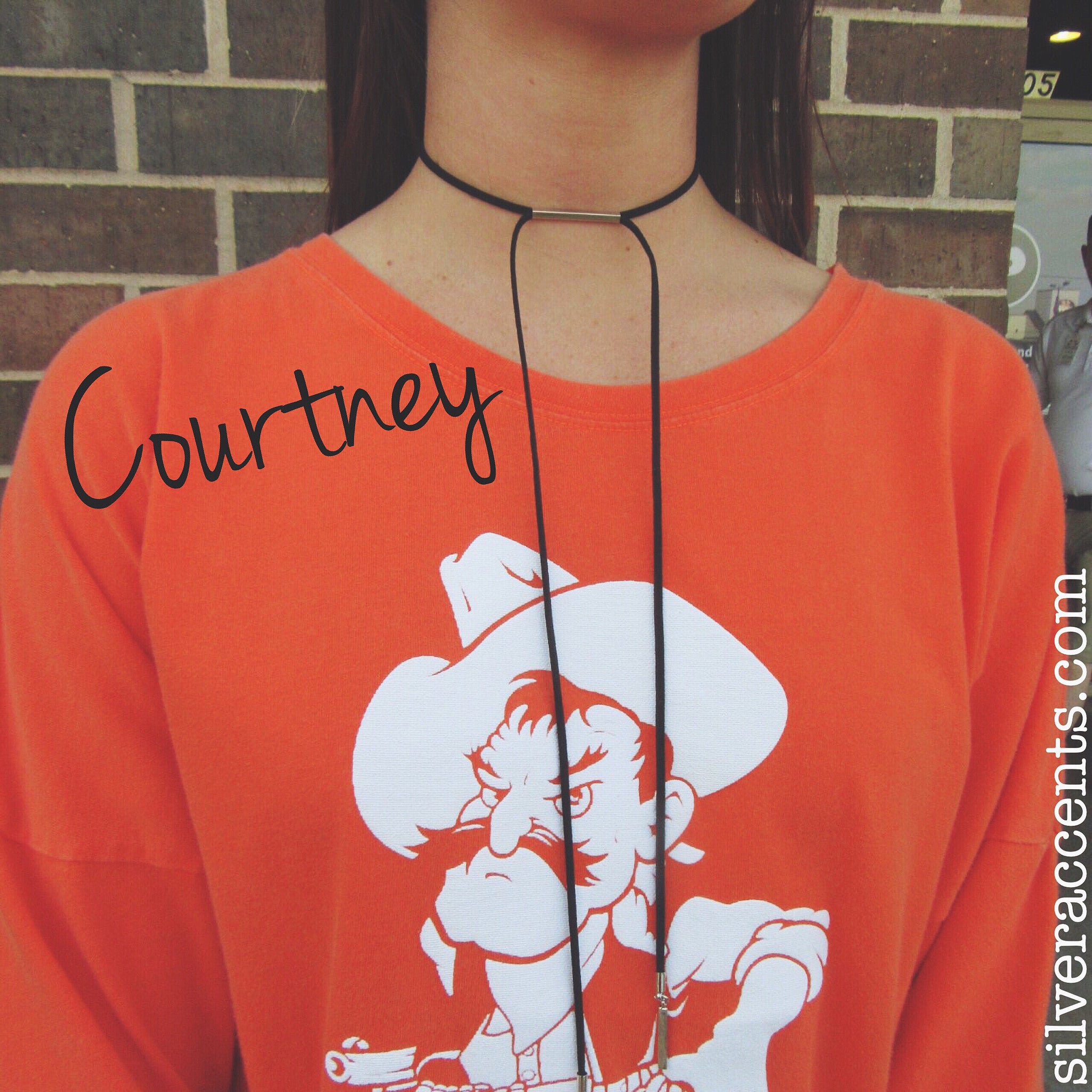 COURTNEY Choker Bar Suede Bolero Wrap Necklace